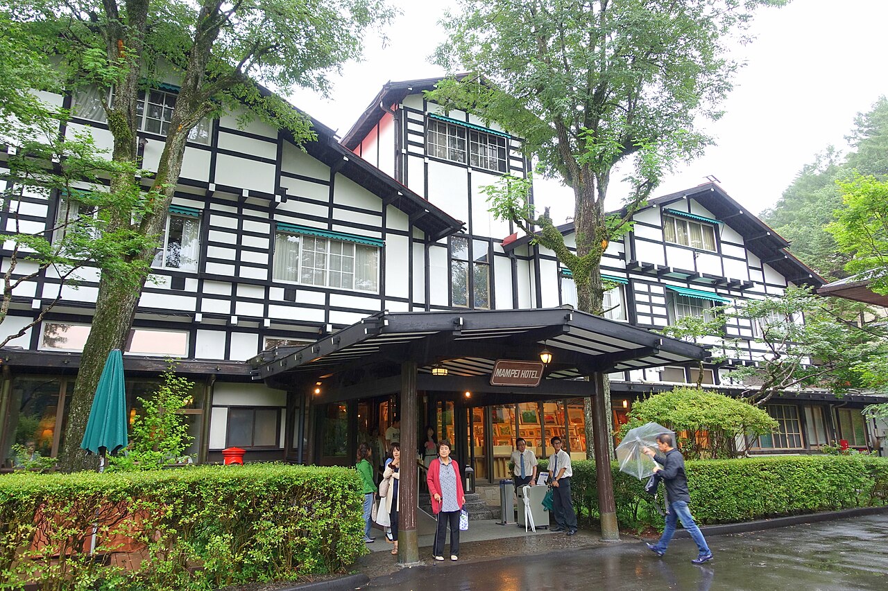 軽井沢のクラシックな洋館の外観